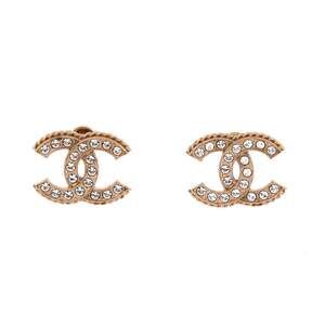 Chanel Cc Stud Earrings Metal With #234326C98B